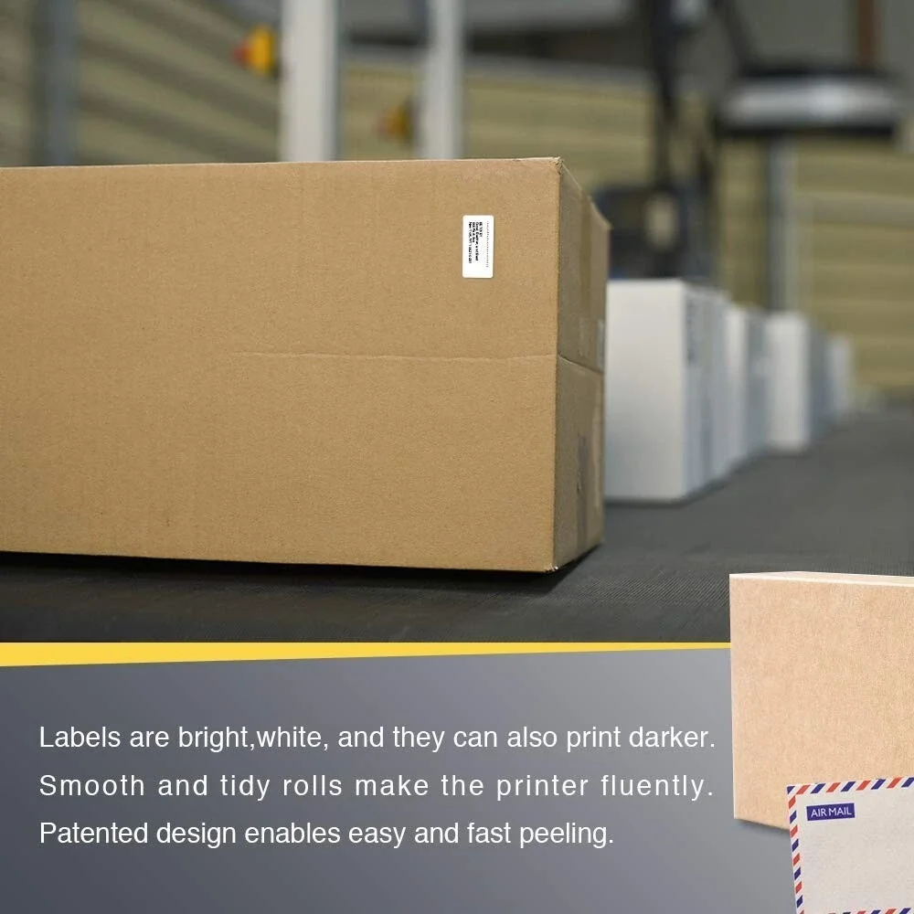BETCKEY 1in x 0.5in Thermal Labels 2430ct Roll New Compatible Zebra Rollo Printe